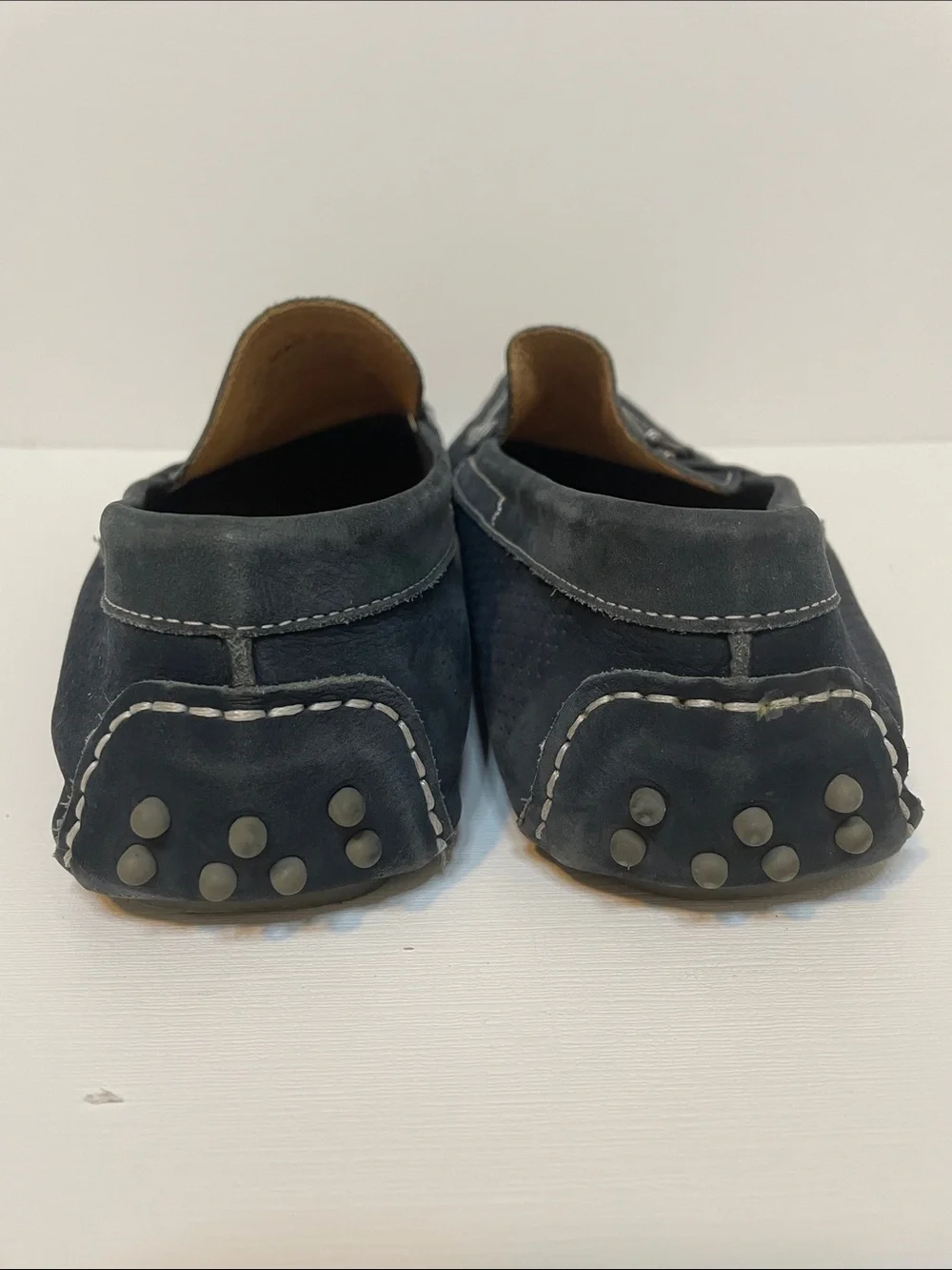 Wallin & Bros Navy Suede Leather Driving Mocs/Loafers - Sz 12